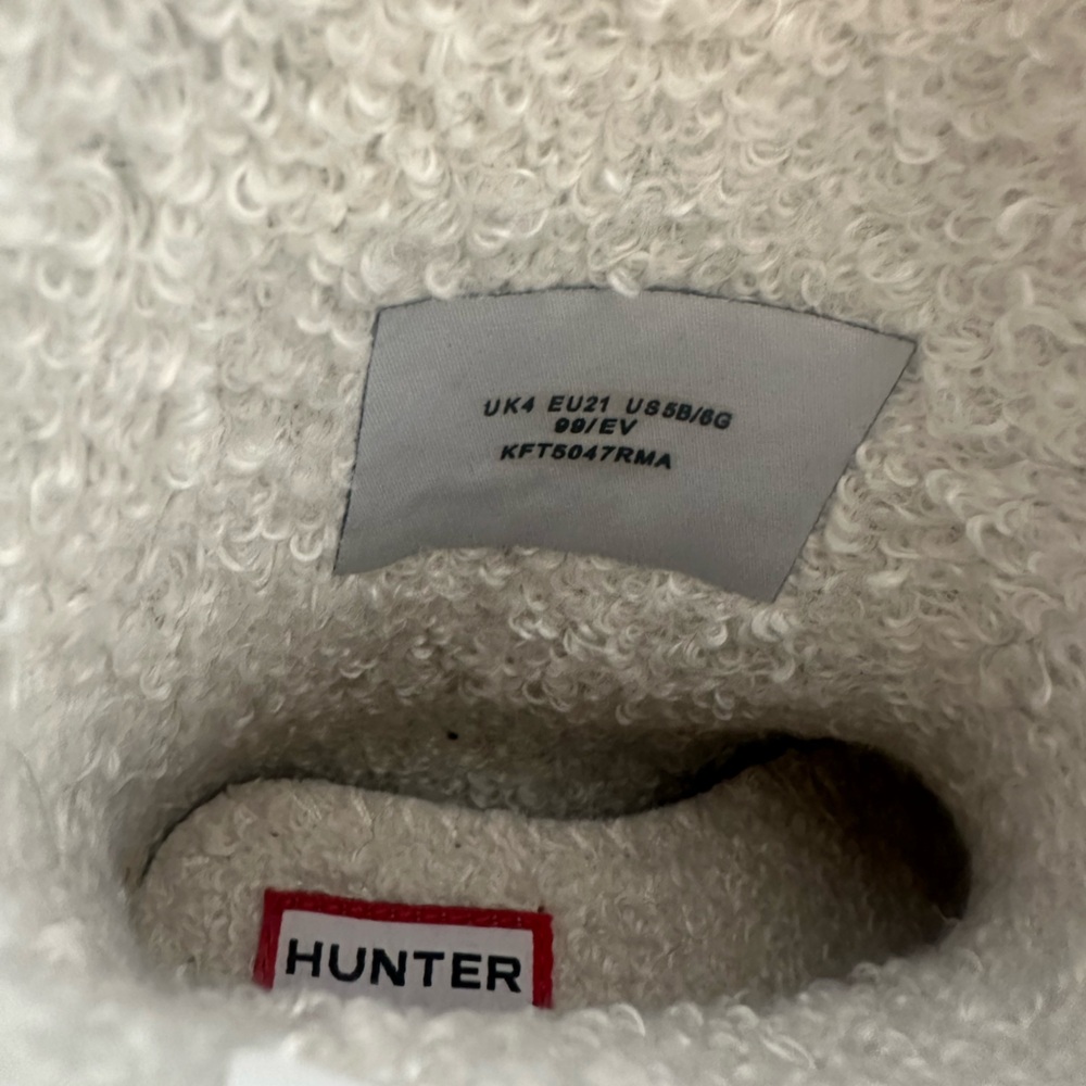 Hunter Navy Blue Frost Kids 1st Classic Insulated Rain Boots (Boys 6 OR Girls 5) - Picture 7 of 8